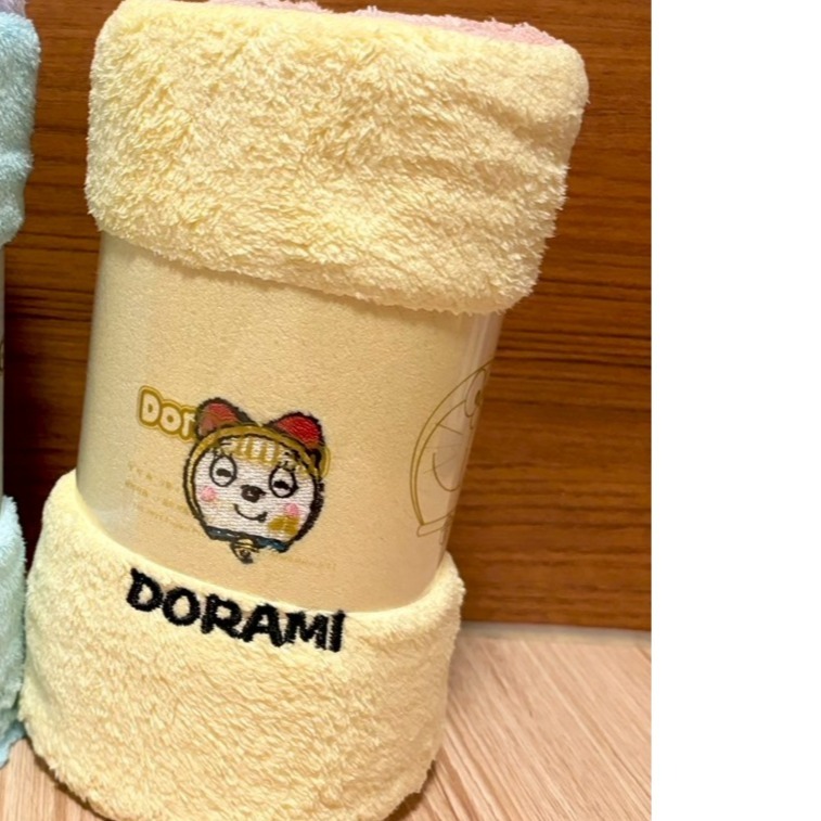 正版雷標 哆啦a夢 珊瑚絨毛巾2條/組-規格圖1