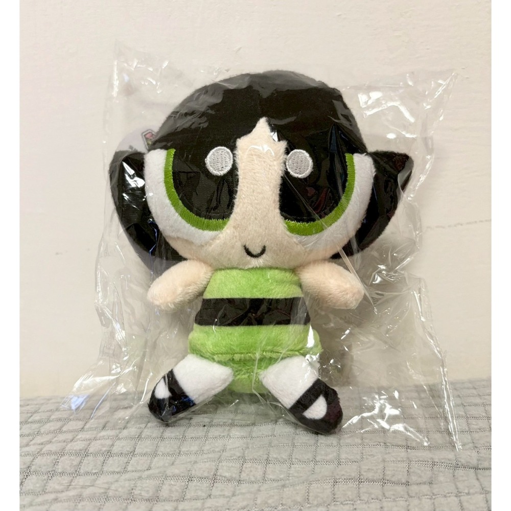 正版雷標 飛天小女警 4吋娃娃吊飾 毛毛 泡泡 花花-細節圖2