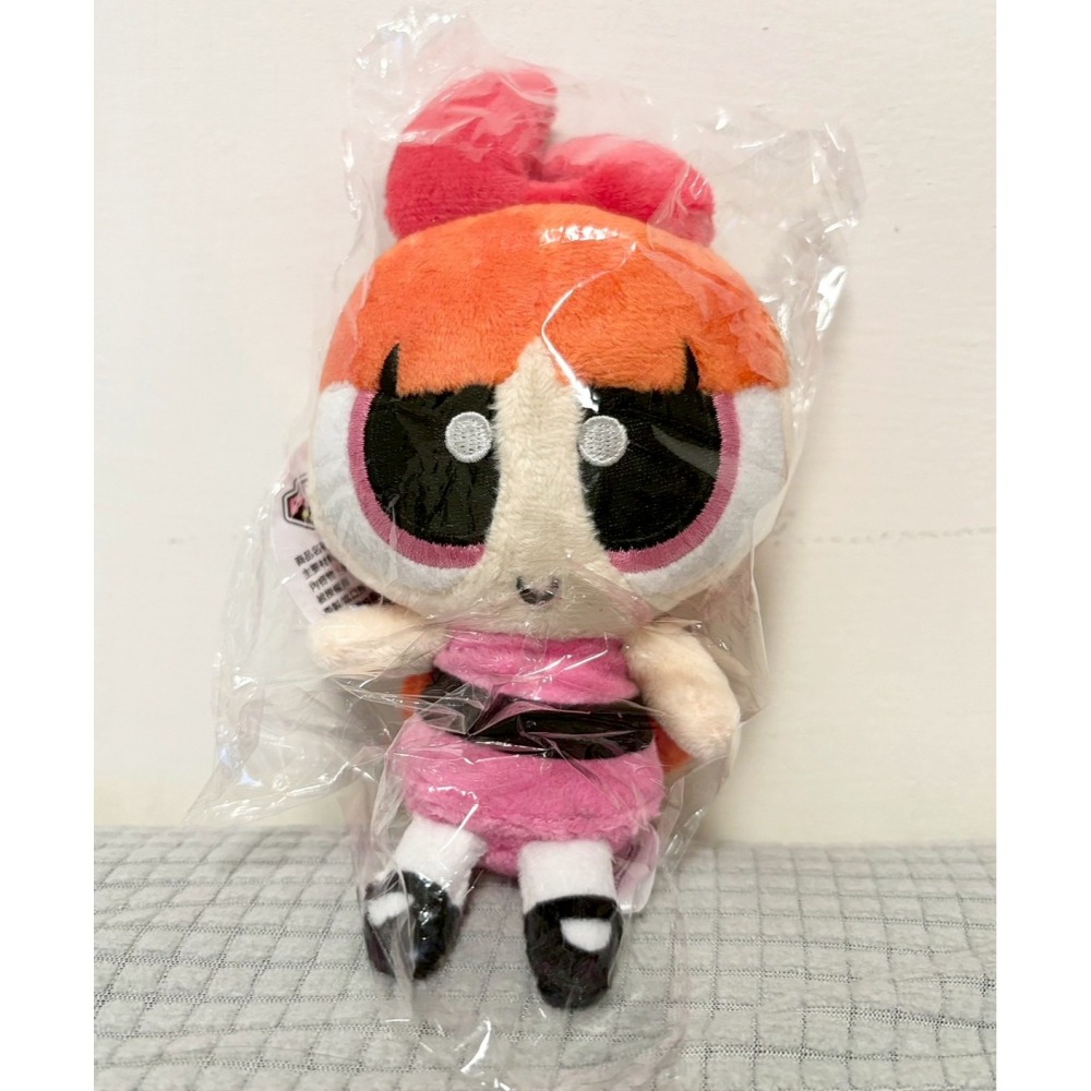 正版雷標 飛天小女警 4吋娃娃吊飾 毛毛 泡泡 花花-細節圖3