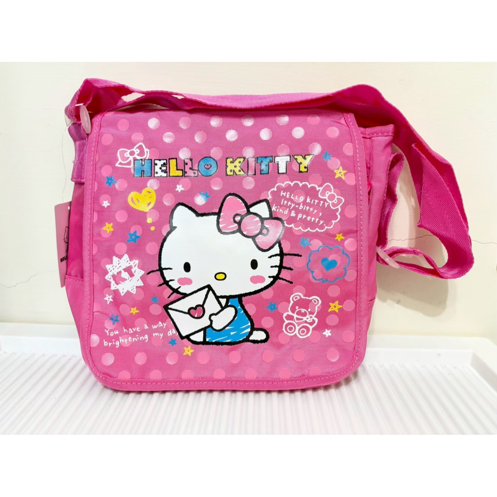 正版雷標 三麗鷗 凱蒂貓kitty兒童側背包-細節圖2