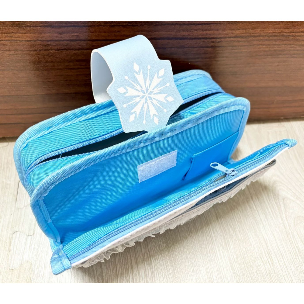 正版雷標 迪士尼 冰雪奇緣 筆袋 收納包-細節圖3