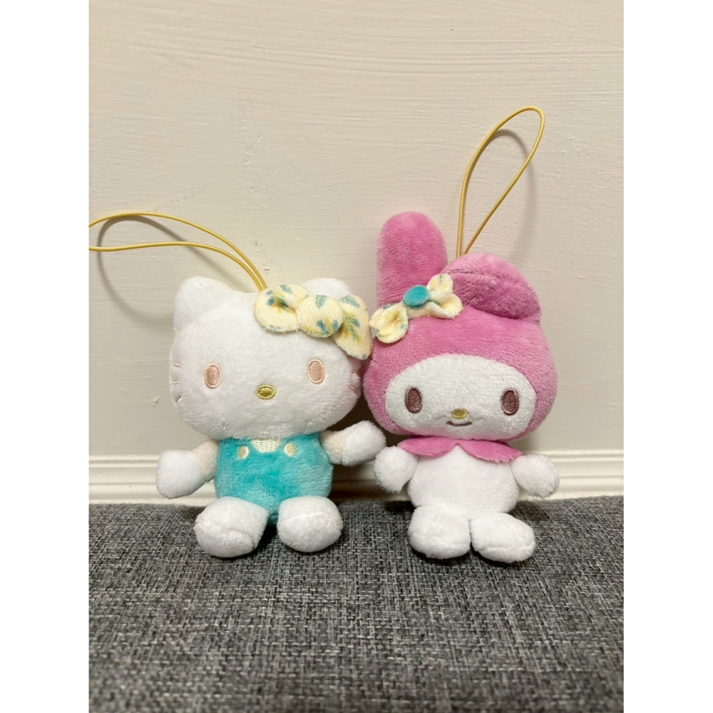 日本景品 三麗鷗 美樂蒂 凱蒂貓kitty 娃娃吊飾-細節圖2