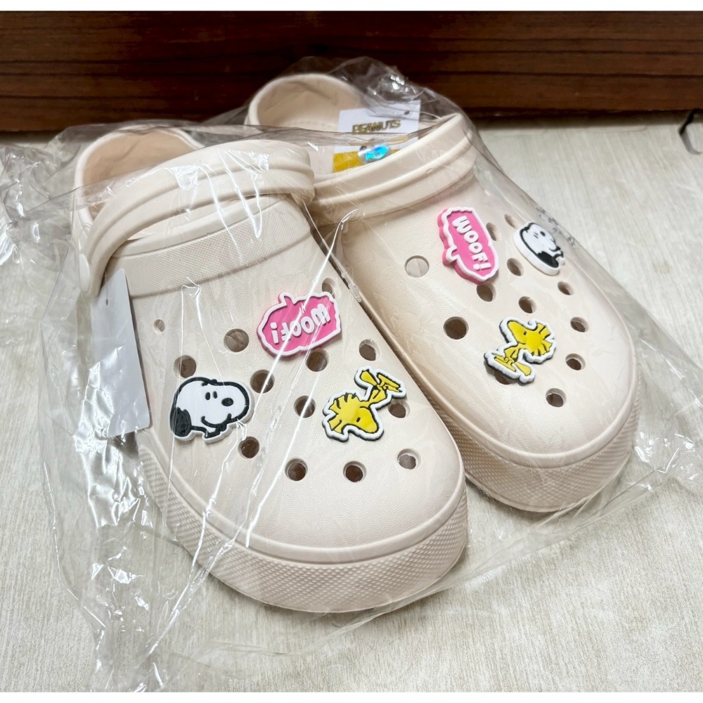 正版雷標 史努比 snoopy 洞洞拖鞋-規格圖5
