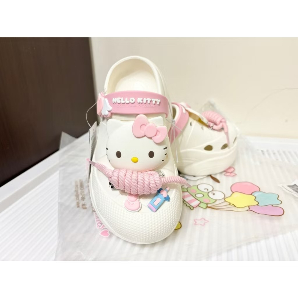 正版雷標 三麗鷗 酷洛米 kitty凱蒂貓 涼拖鞋 洞洞鞋-細節圖5