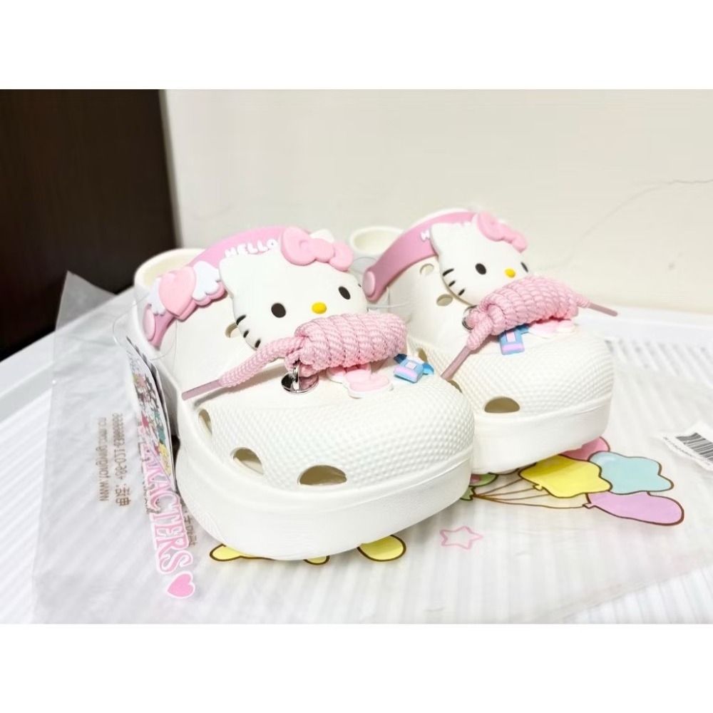 正版雷標 三麗鷗 酷洛米 kitty凱蒂貓 涼拖鞋 洞洞鞋-規格圖9