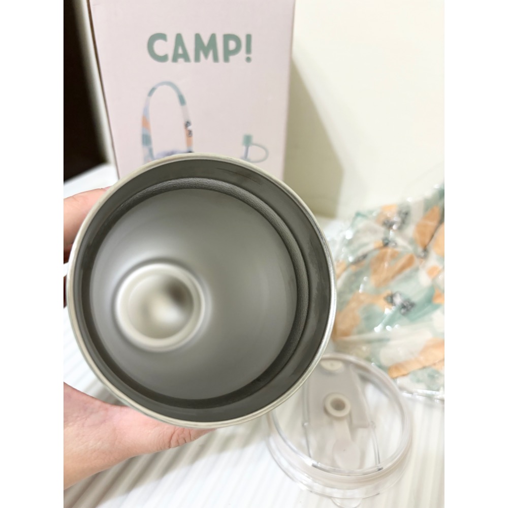 史努比 snoopy 迷彩森林真空吸管杯提袋組-細節圖3