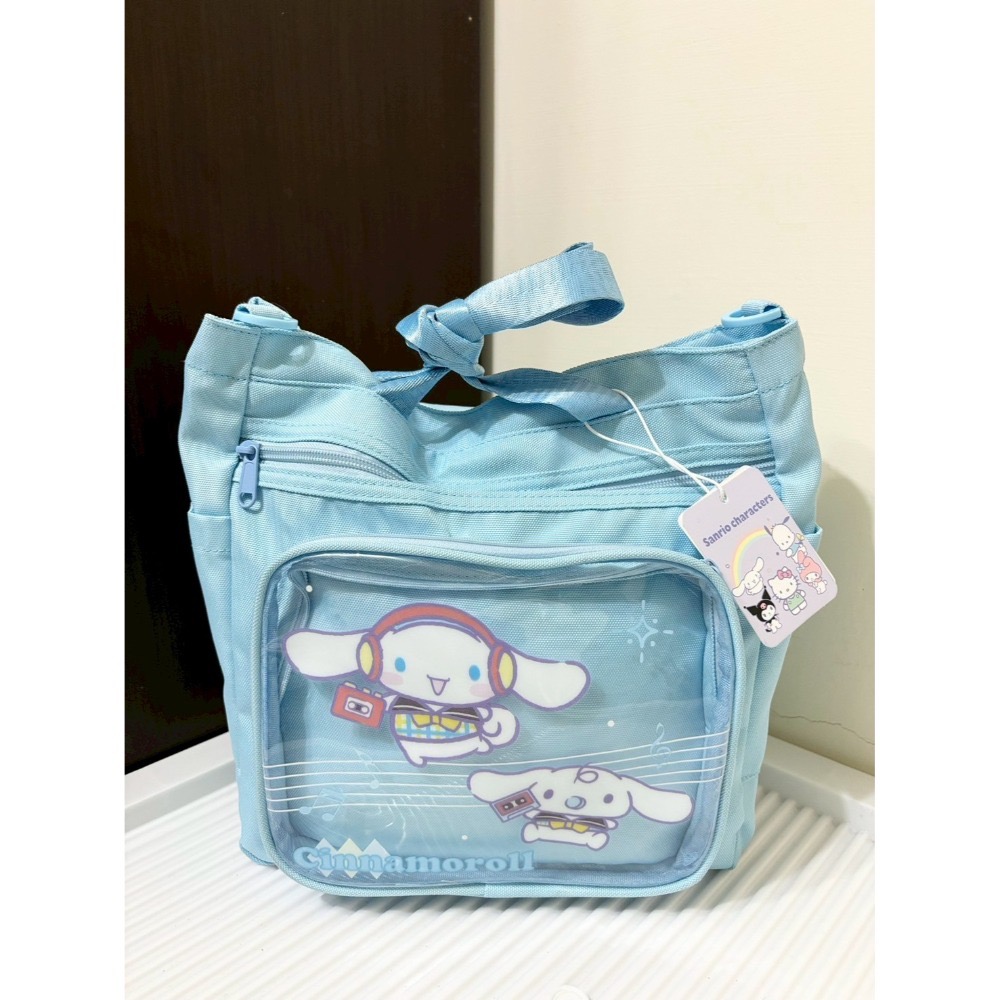 正版授權 三麗鷗系列 學生痛包補習袋 斜背補習包 手提包包 可愛大容量 補習包 單肩包 庫洛米 大耳狗-規格圖6