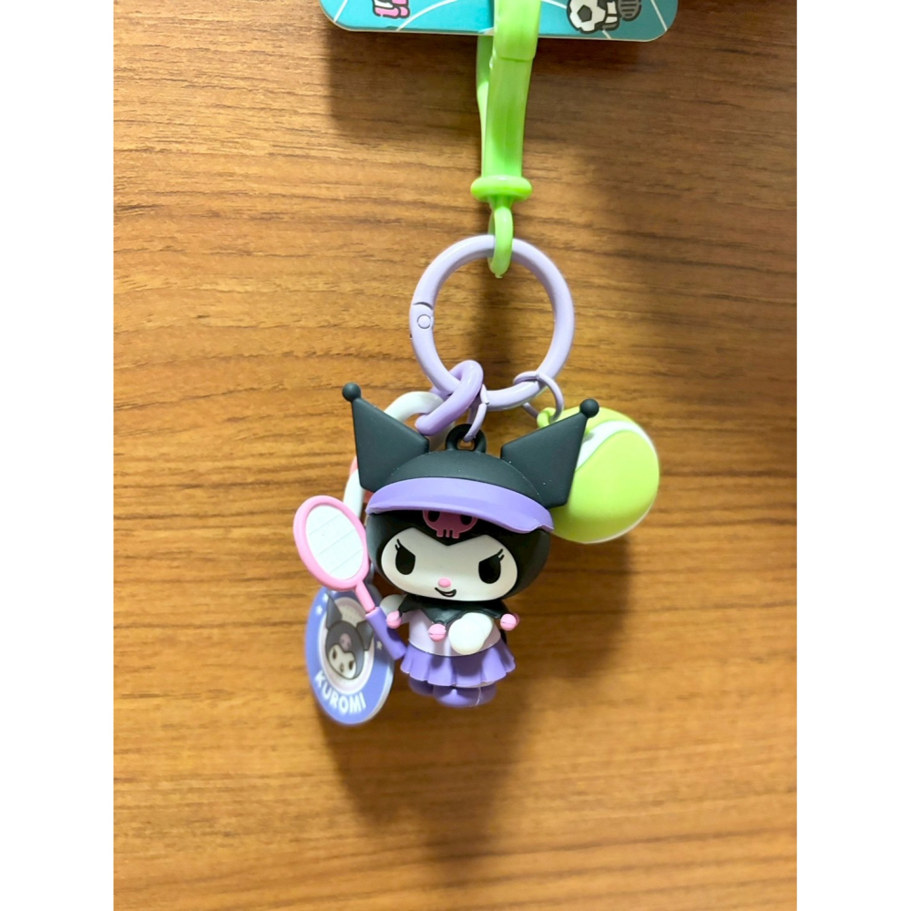 正版雷標 三麗鷗 酷洛米 漢頓 運動會吊飾鑰匙扣-細節圖2