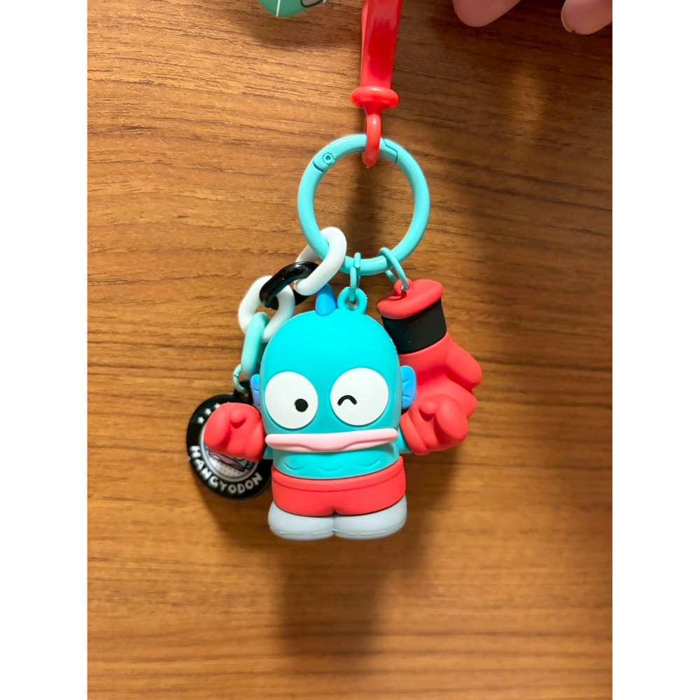 正版雷標 三麗鷗 酷洛米 漢頓 運動會吊飾鑰匙扣-規格圖3