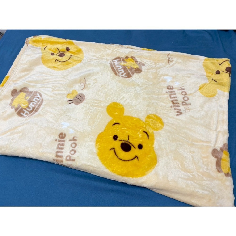正版授權 迪士尼 熊抱哥 小熊維尼 黛西 加大空調毯 法蘭絨毯200x150cm-規格圖5