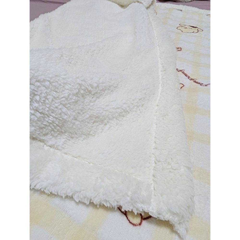 正版授權 雷標 三麗鷗 酷洛米、kitty凱蒂貓、布丁狗、大耳狗、美樂蒂 羊羔絨毛毯-細節圖8