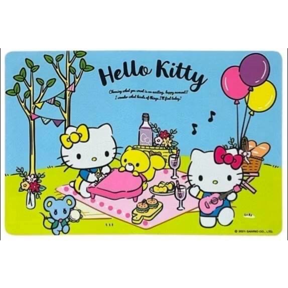 正版授權 三麗鷗 kitty 凱蒂貓 漢頓 多功能萬用墊 滑鼠墊 腳踏墊-細節圖2