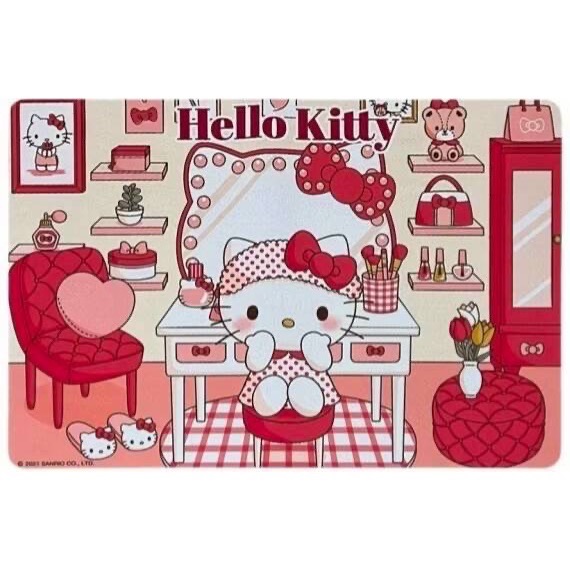 正版授權 三麗鷗 kitty 凱蒂貓 漢頓 多功能萬用墊 滑鼠墊 腳踏墊-規格圖8