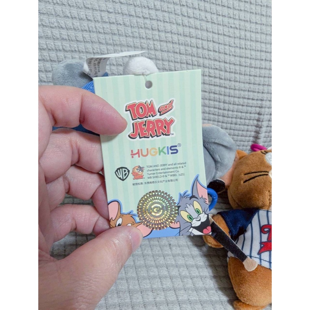 正版雷標 湯姆貓與傑利鼠 運動系列娃娃吊飾-細節圖5