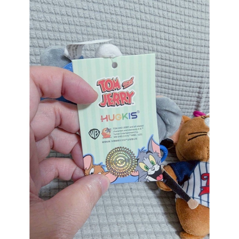 正版雷標 湯姆貓與傑利鼠 運動系列娃娃吊飾-細節圖5