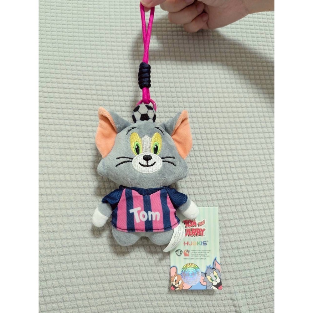 正版雷標 湯姆貓與傑利鼠 運動系列娃娃吊飾-規格圖5