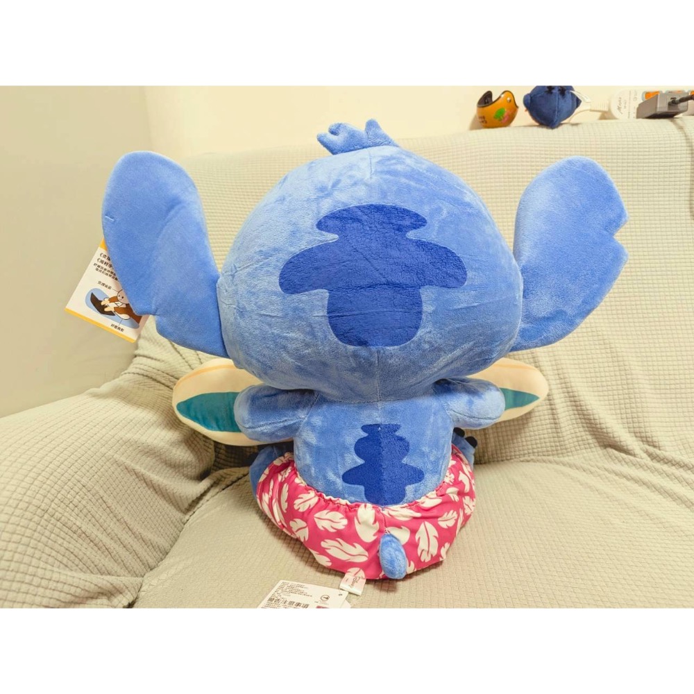 正版雷標 迪士尼 史迪奇衝浪板鍵盤玩偶娃娃-細節圖5