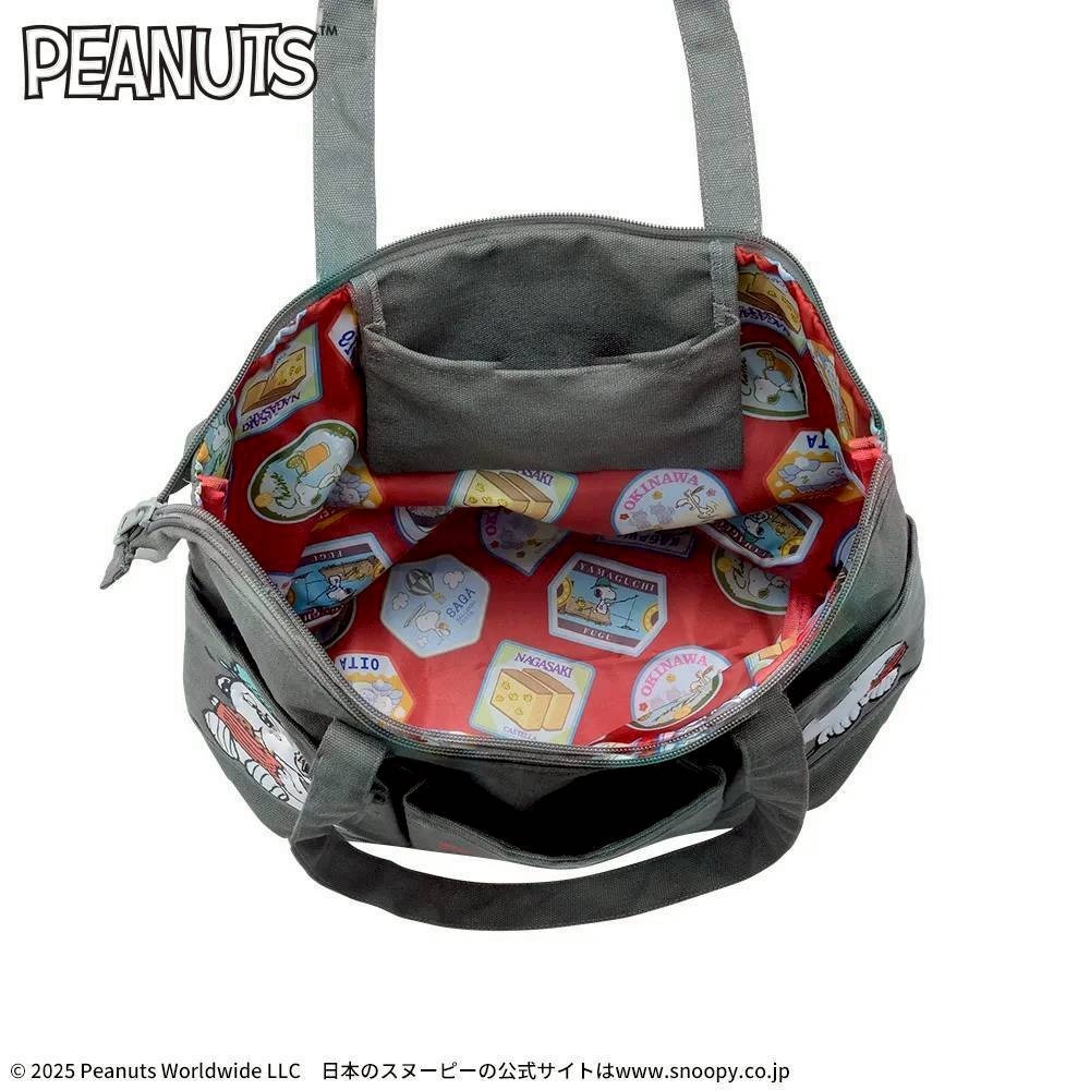 日本景品 史努比 snoopy 肩背帆布包 肩背包-細節圖3