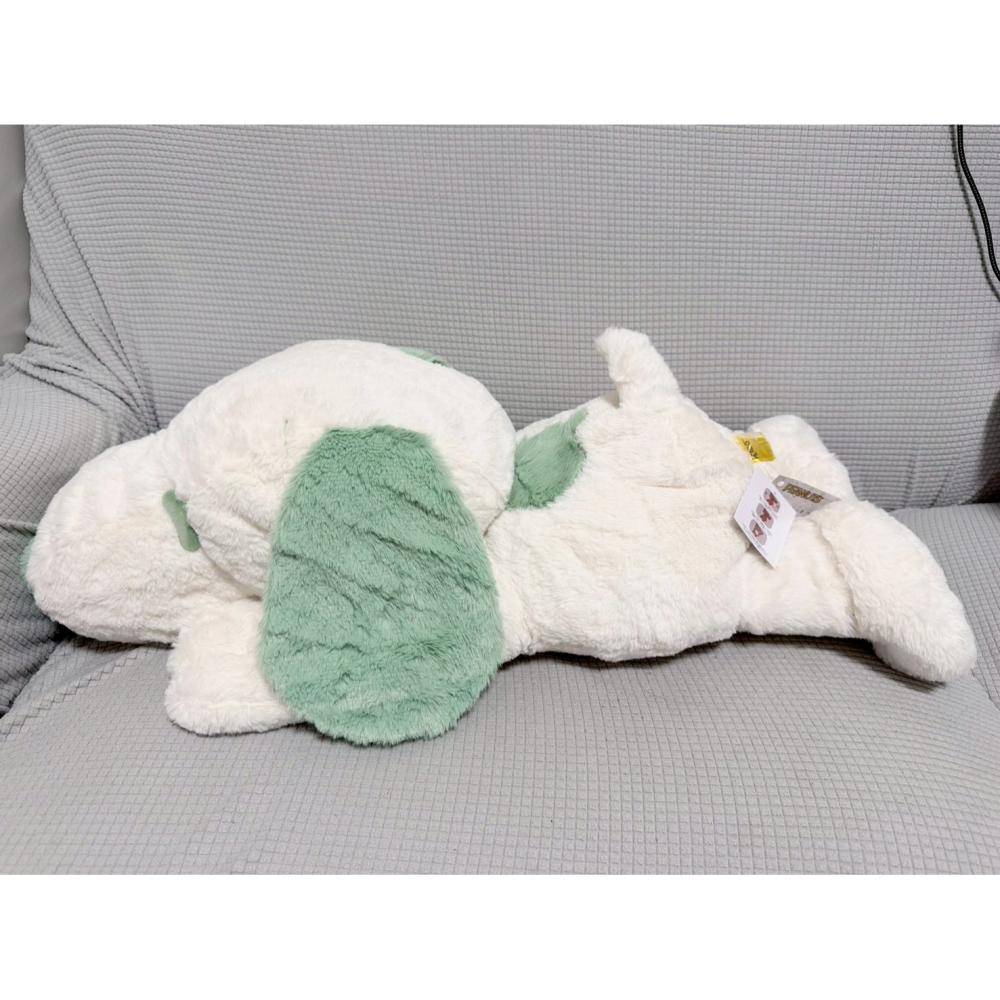 日本正版雷標 史努比 snoopy 趴姿大娃娃-細節圖2