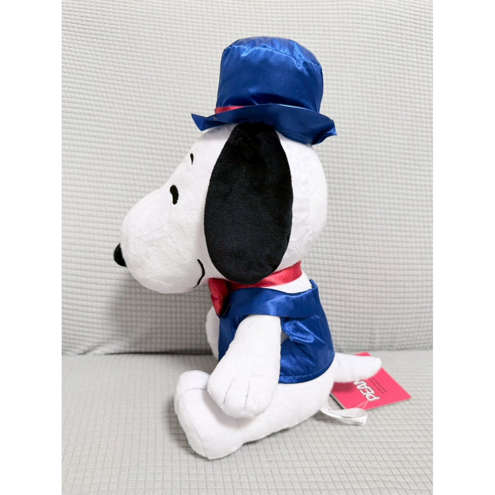 日本景品 史努比 snoopy 紳士帽 造型娃娃 毛絨玩具-細節圖2