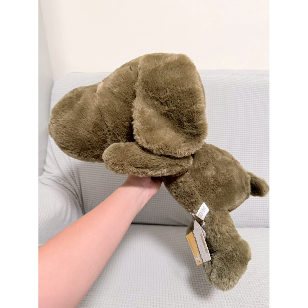 日本正版雷標 史努比 snoopy 特殊色 抹茶綠趴姿大娃娃 毛絨玩具-細節圖4