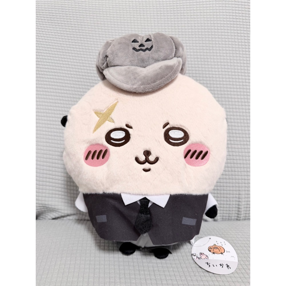 日本景品 chiikawa 吉伊卡哇 萬聖節景品 小桃 古本 師傅 大娃娃 毛絨玩具-細節圖2