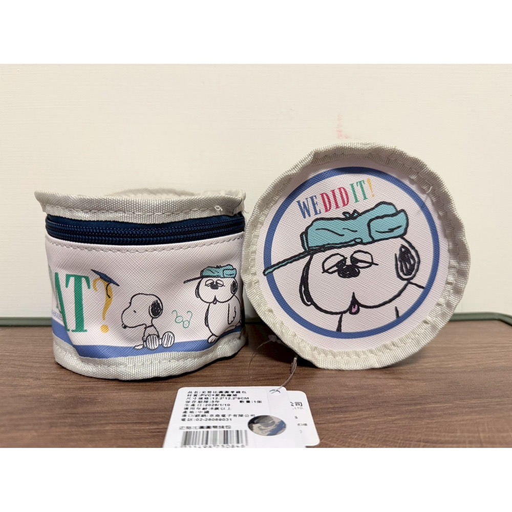 正版雷標 史努比 snoopy 圓筒零錢包-規格圖9