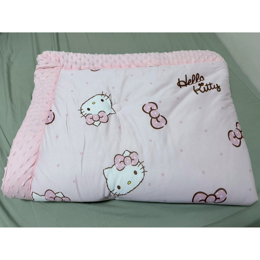 正版雷標 三麗鷗 凱蒂貓 Hello kitty 豆豆絨被-規格圖4