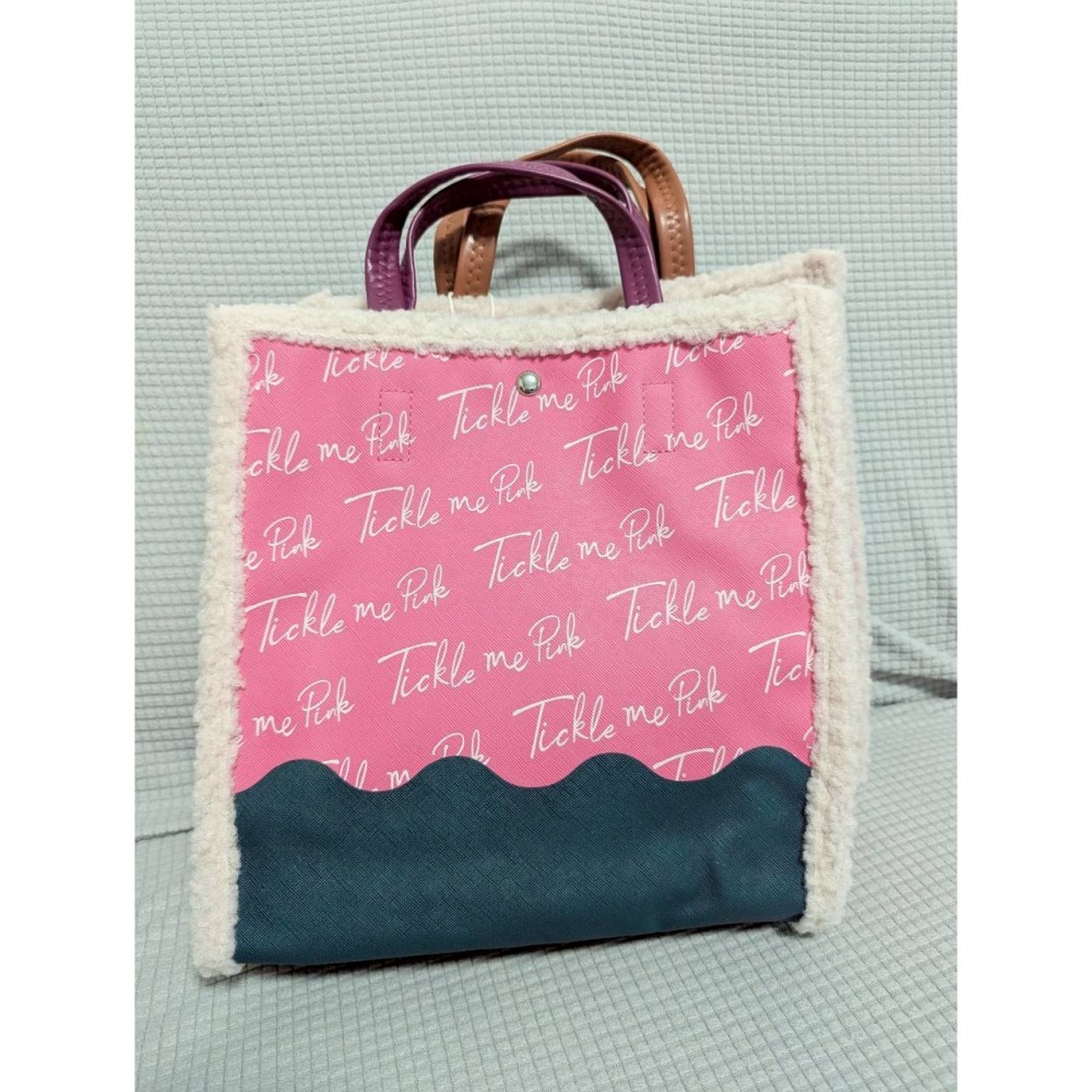 正版雷標 迪士尼 熊抱哥 草莓熊 仿皮革手提包-細節圖2