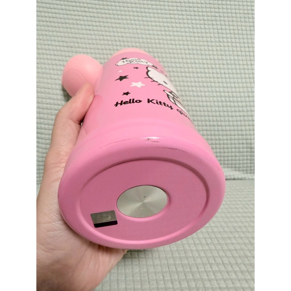 正版雷標 三麗鷗 凱蒂貓 kitty 吸管不鏽鋼保溫水壺 500ml-細節圖5