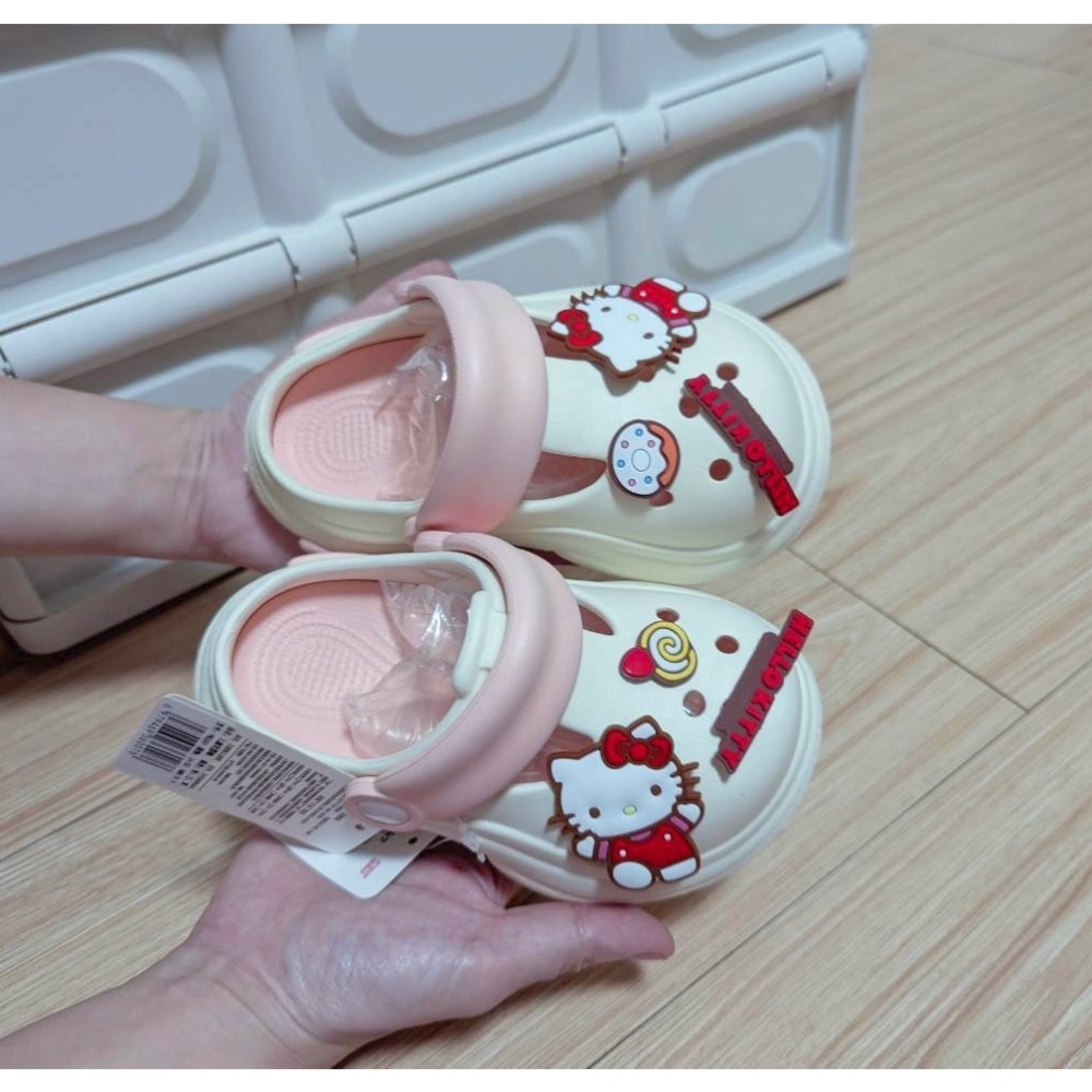 正版授權 三麗鷗 兒童洞洞拖鞋 童鞋 花園鞋（酷洛米/kitty/大耳狗/美樂蒂）-細節圖4