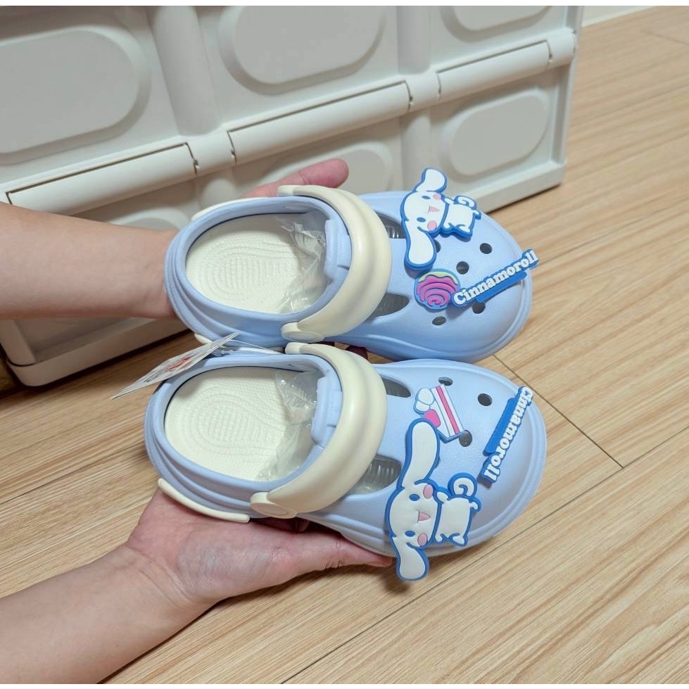 正版授權 三麗鷗 兒童洞洞拖鞋 童鞋 花園鞋（酷洛米/kitty/大耳狗/美樂蒂）-規格圖7
