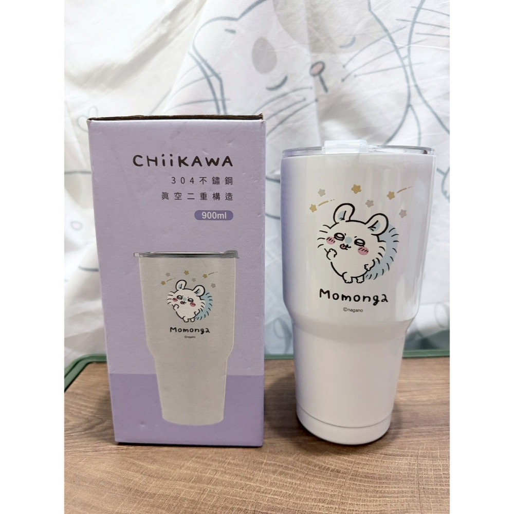 正版雷標 吉伊卡哇 隨行冰霸杯 900ml 保溫杯(吉伊/小桃)-細節圖3