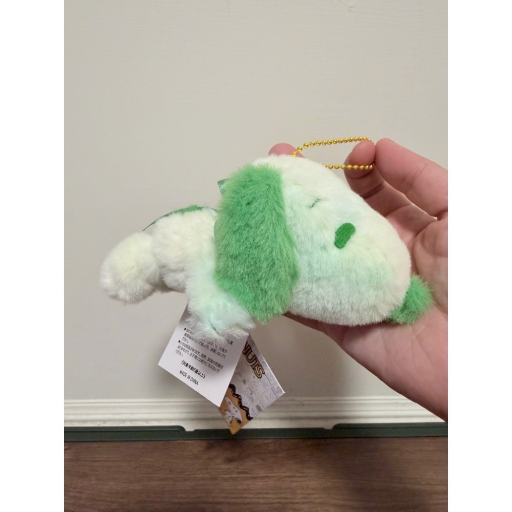 正版雷標 史努比 snoopy 趴姿娃娃吊飾 毛絨吊飾-規格圖6