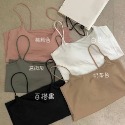 ins港風純色帶胸墊小吊帶背心-規格圖2