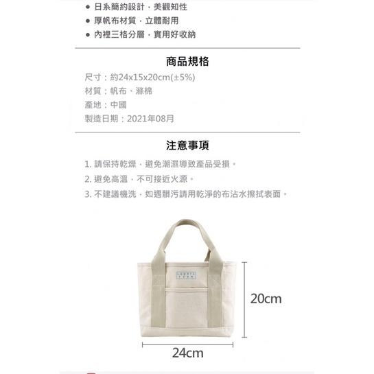全新 LOWRYS FARM 帆布手提包-細節圖6