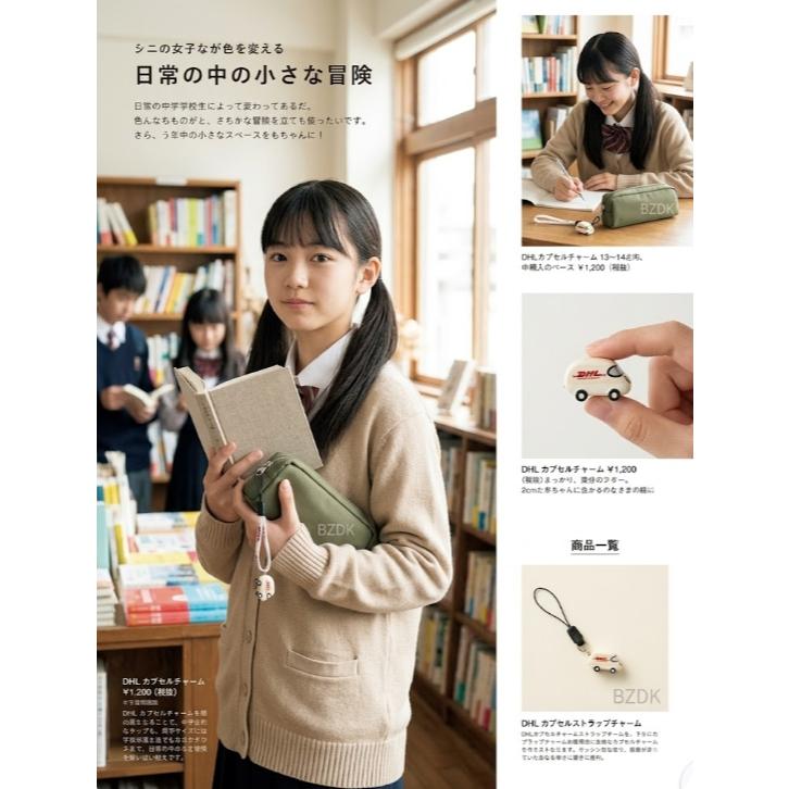 全新 DHL 品牌的小型貨車造型吊飾-細節圖2