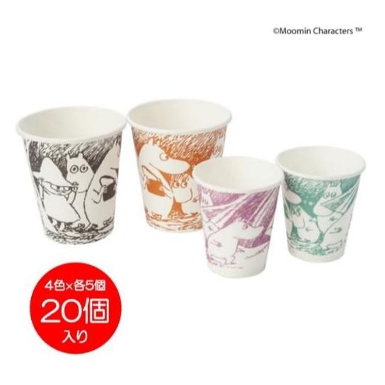 全新轉售 日常の微幸：嚕嚕米 MOOMIN 經典紙杯-細節圖3