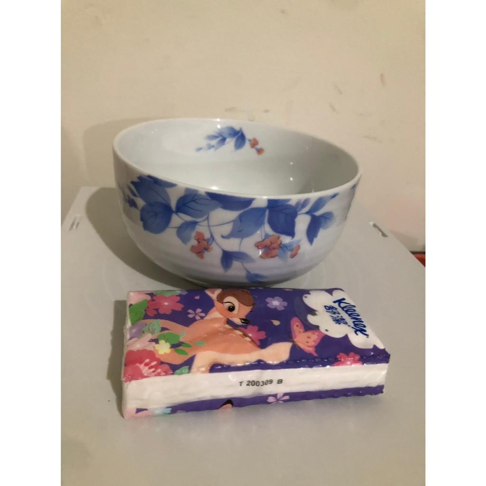 轉售 日系經典藍染花卉陶瓷碗-細節圖2