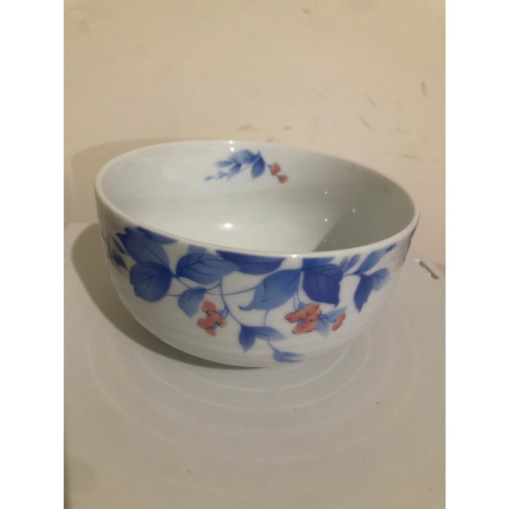 轉售 日系經典藍染花卉陶瓷碗-細節圖3