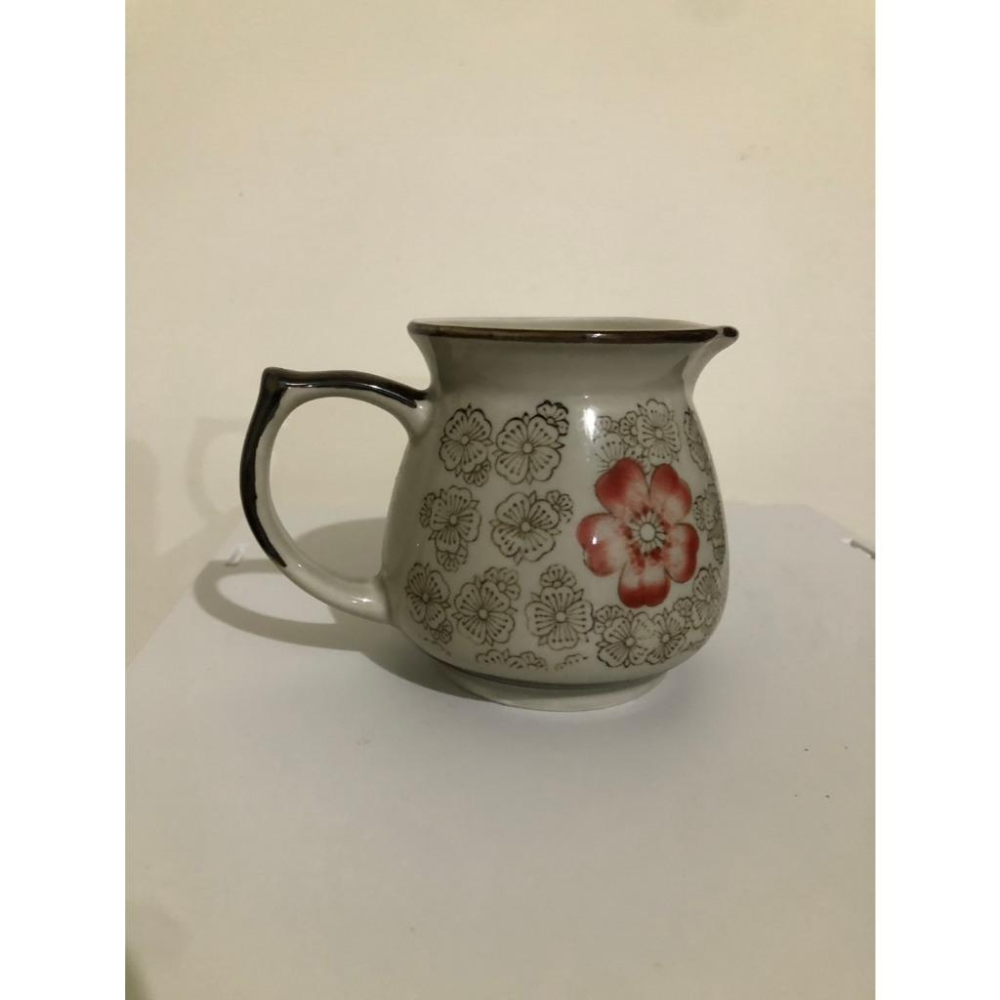 二手 器皿中的四季風景：手繪櫻花花卉陶壺 小茶壺-細節圖3