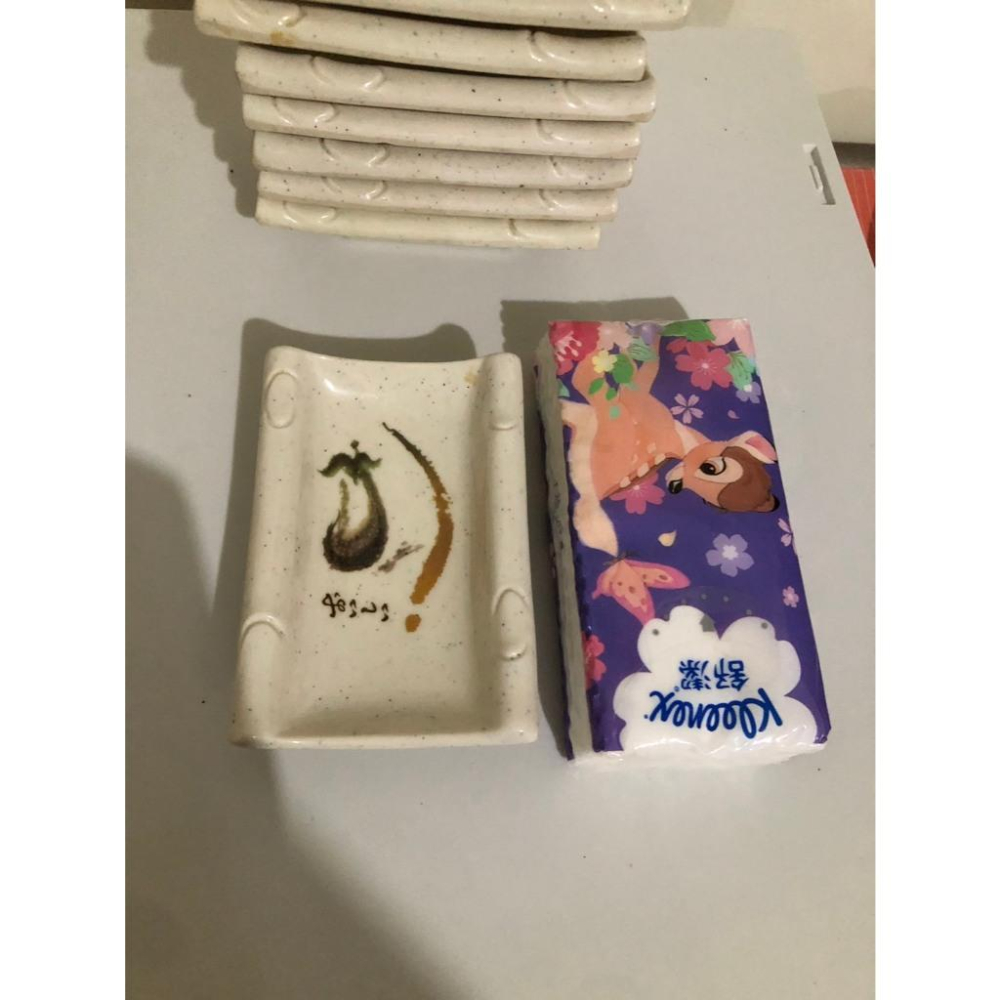二手轉售 餐桌上的禪意  水墨茄子美耐皿調味盤-細節圖2