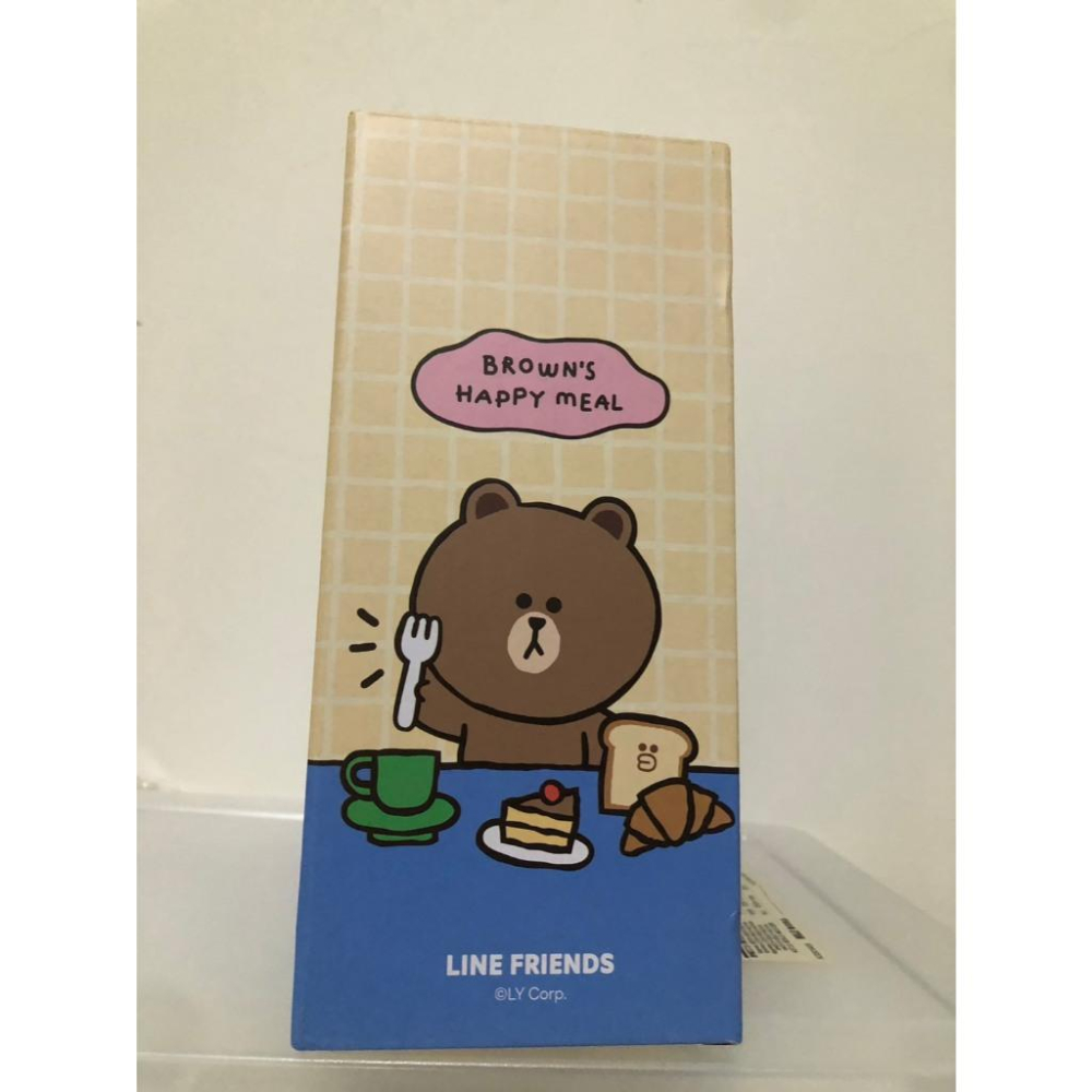 全新現貨 2025 華南金 股東會紀念品 LINE FRIENDS 不鏽鋼杯+造型吊飾組 熊大造型-細節圖2