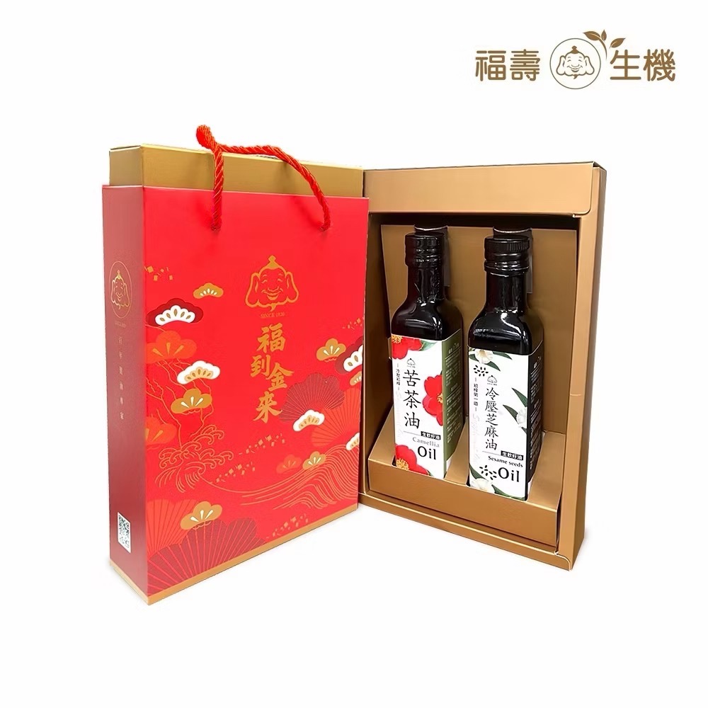 苦茶油+芝麻油禮盒組（250ml×2入）