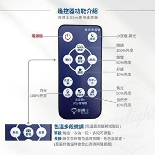 亮博士 LED 吸頂燈 35W 星空 星鑽 滿月 調光調色 可 壁切 遙控 快速安裝  適用3.5坪內-細節圖4