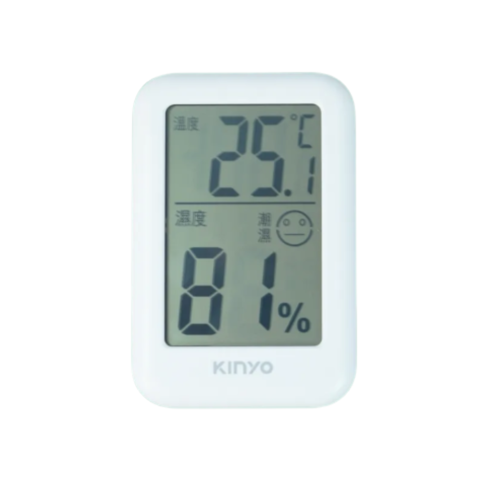 KINYO 生活好物 電子式溫溼度計 大螢幕顯示 溫度可切換攝氏、華氏-細節圖2