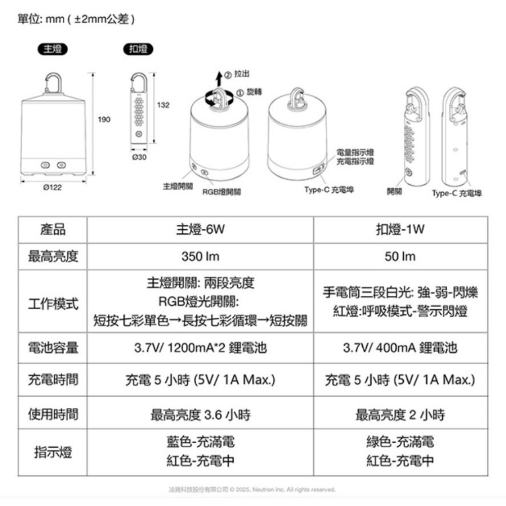 OSRAM 歐司朗 多功能LED露營燈 手電筒 露營燈-細節圖6