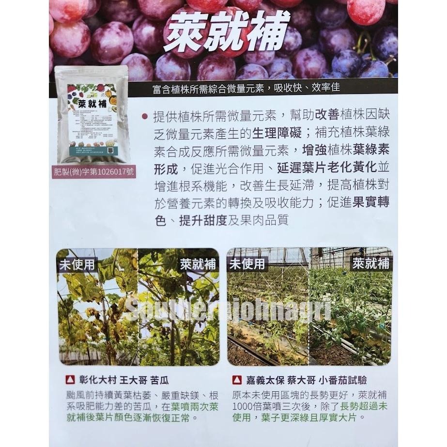 【約翰南農】廣威隆萊就補 微量元素粉狀 著色 增甜 葉片翠綠 缺鎂硼鋅錳鐵銅 蓮霧 芒果 葉菜 番茄 芭樂-細節圖2