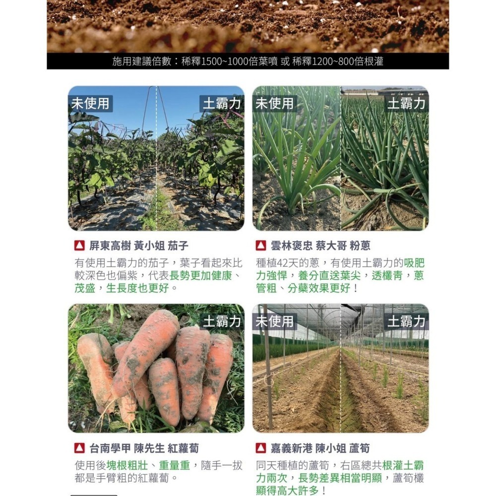 【約翰南農】土霸力500ml 廣威隆 打破高低溫逆境障礙 植物生長遲緩專用 暴力開根專用 暴力增產增重專用 作物回魂專用-細節圖4