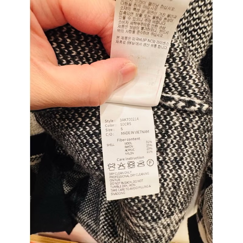 MLB女用長版毛衣外套S尺寸 全新公司貨 限量現貨 快速出貨-細節圖4